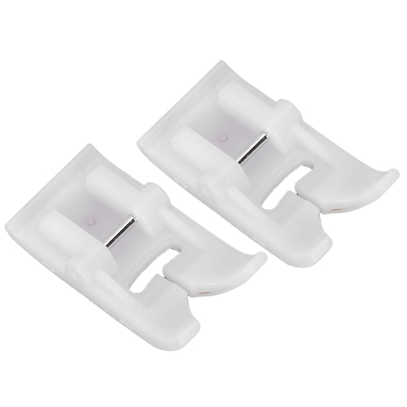 Yajisi 2-Piece Non-Stick Sewing Machine Presser Foot Set for Leather and Synthetics, Plastic Material (2.75 inches / 7 cm)
