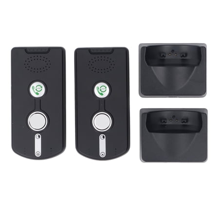 Yajisi 2 Way Voice Intercom Home Wireless System for Elderly, Hands Free 1000m Range / 3280.8ft, 38 Ringtones Smart Pager System for Patient Caregiver Nursery Home Intercom System (Black)