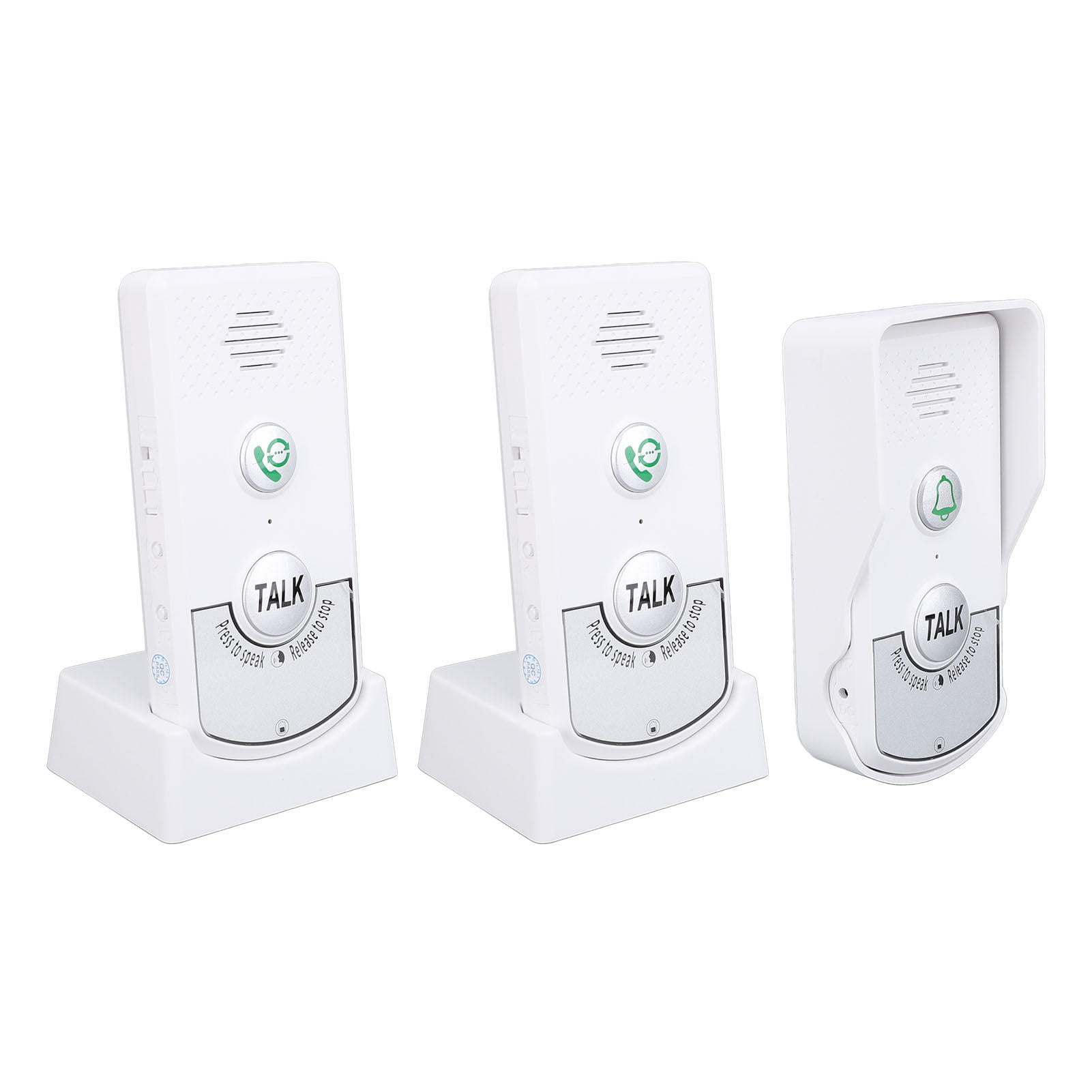 Yajisi 2‑Way Wireless Doorbell Intercom Kit – 1000 m Range, 1800 mAh Battery, Water‑Resistant Outdoor Unit, Smart Doorbell Core