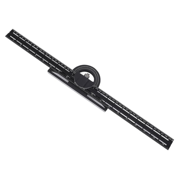 Yajisi 20 Inch / 500 mm Combination Square 360 Degree Rotation Aluminum Alloy Sliding Angle Ruler Carpentry Tool
