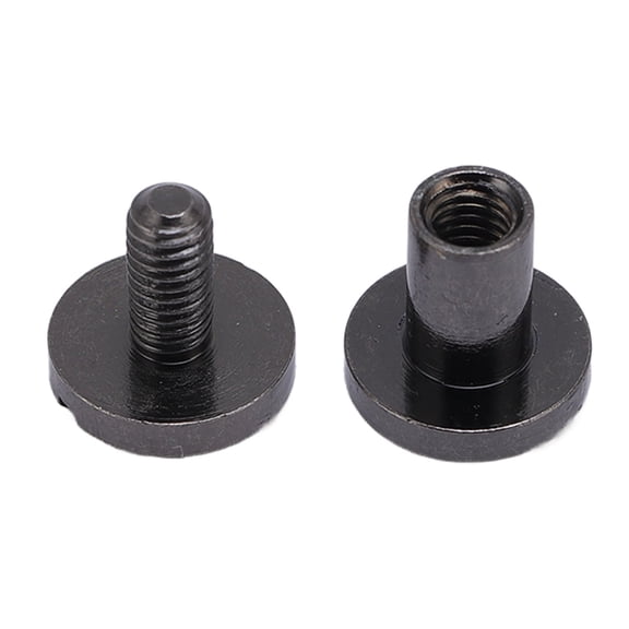 Yajisi 20 Set Zinc Alloy Leather Rivet Back Slot Screw Stud Set for Belts Bags Shoes Clothing Projects Leathercraft, Replacement Hardware Rivets, 8x6mm / 0.31x0.24in