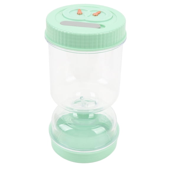 Yajisi 20oz Premium Plastic Pickle Jar with WetDry Separator, Large Capacity, Detachable Design, Ideal for Kimchi, Vegetables & Fruit Storage