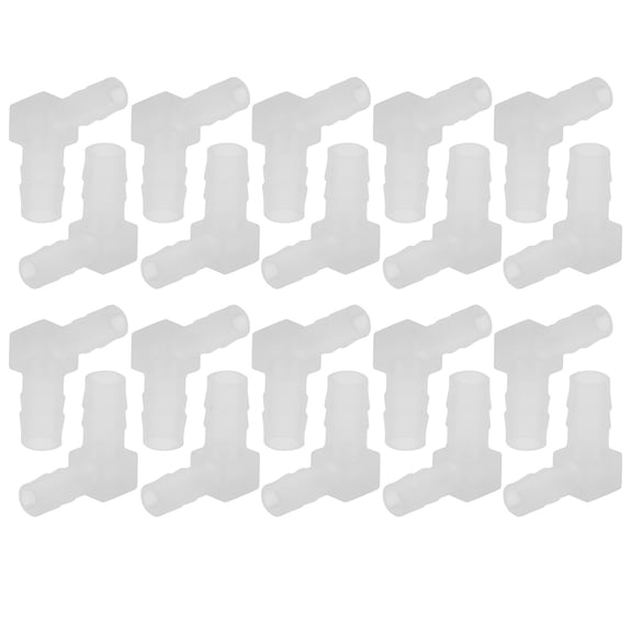 Yajisi 20PCS Aquarium 90-Degree Elbow Air Pump Pipe Adapter Fish Tank Hose Fittings Connector for Standard Tubing Aeration System Water Line Repair Joint Parts (0.78 inches / 2 cm)