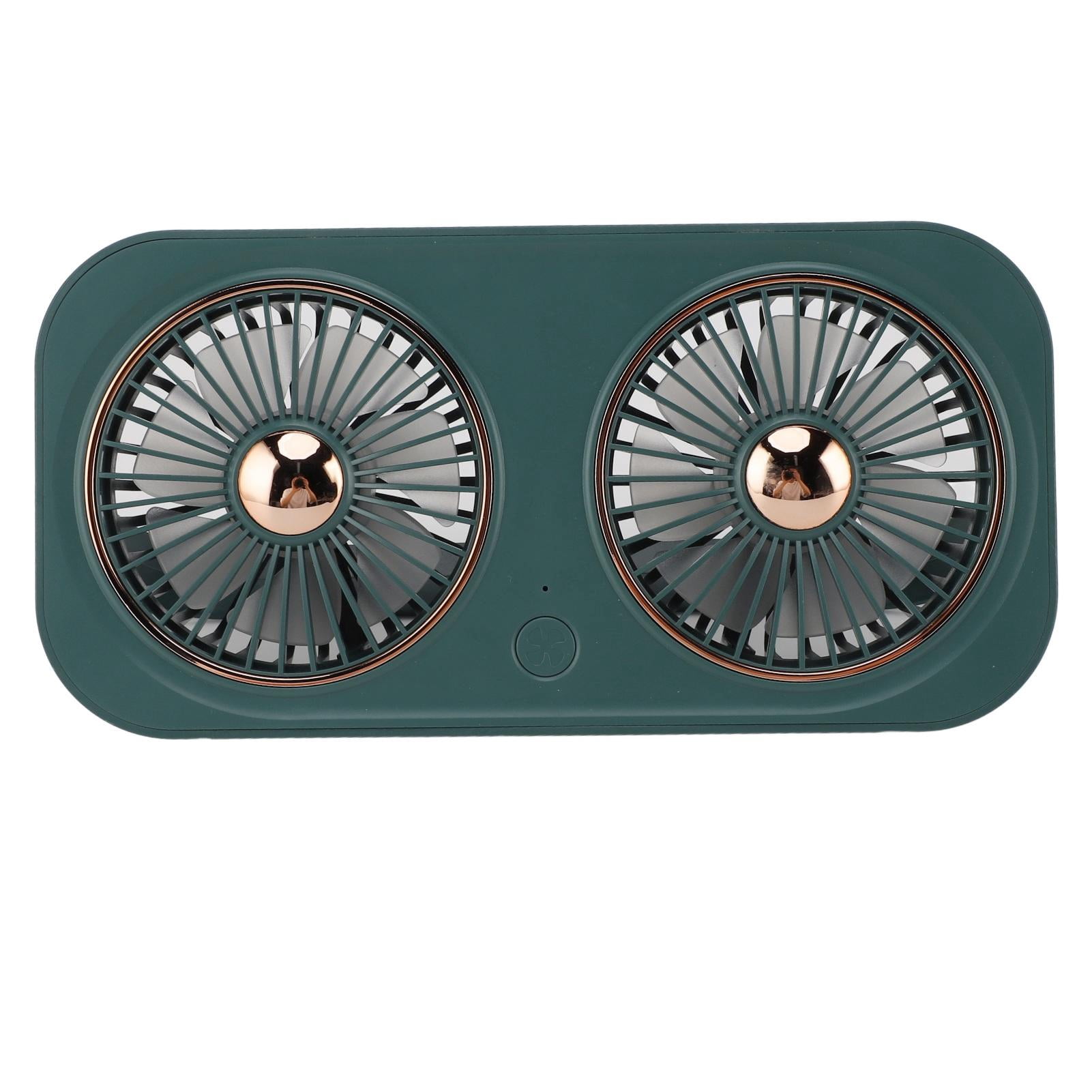 Yajisi 20W Solar Panel Exhaust Fan High Speed 5V Dual Airflow Ventilator with 2000mAh Battery for Pet Houses Green 13.38 x 7.48 x 1.57 in