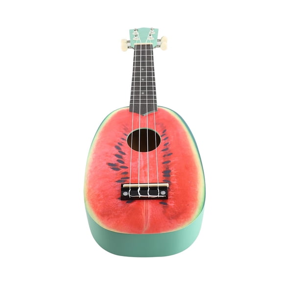 Yajisi 21 inch Soprano Ukulele for Beginners Kids Adults 4 Nylon Strings Basswood Hawaiian Guitar Watermelon Pattern