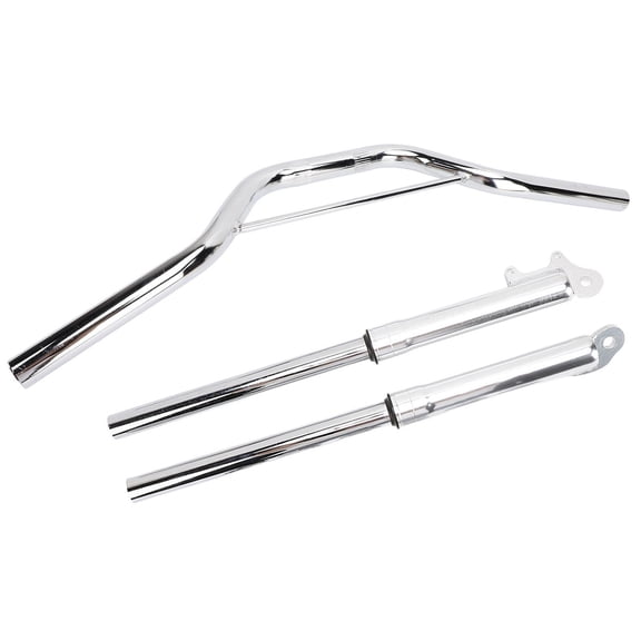 Yajisi 22mm / 0.9 inches Motorcycle Handlebar with Front Fork Shock Absorber Set Metal Alloy Replacement for Apollo Motocross Mini Dirt Pit Bike 47cc 49cc 50cc ATV Scooter Front Suspension