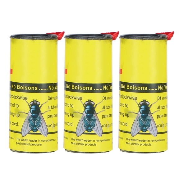 Yajisi 24PCS Mosquito Fly Insect Traps Catcher Fly Paper Strips Roll Tape for Indoor Use
