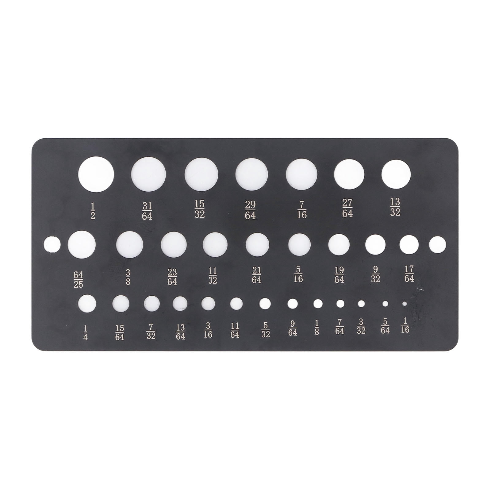 Yajisi 29-Hole Drill Bit Gauge, Decimal & Metric Stainless Steel Drill ...