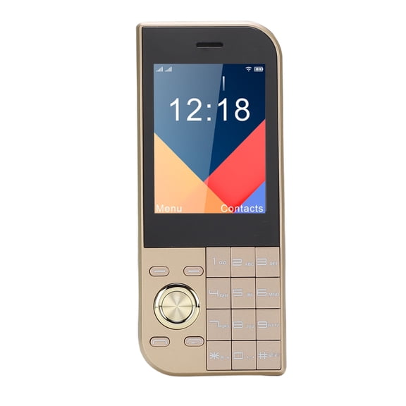 Yajisi 2G Cellphone Thin 2.8 Inch / 7.1 cm Bar Phone with Big Button Clear Sound Triple SIM Card Slots 3800mAh Battery FM Radio Bright Flashlight for Seniors Unlocked Standard Mobile Gold
