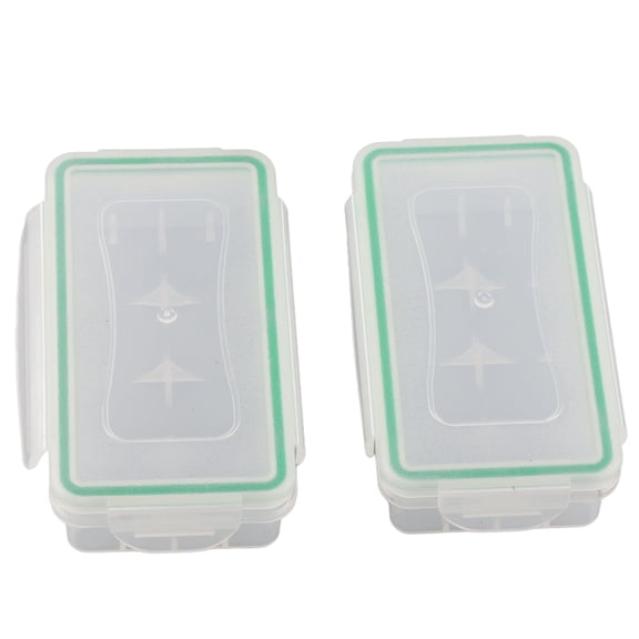 Yajisi 2PCS 18650 Battery Storage Box Case Holder Waterproof Protector Cover