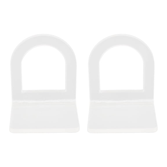 Yajisi 2PCS Acrylic Sink Brush Holder, Multipurpose Adhesive Scrub Brush Organizer for Kitchen, 3.9 x 2.4 x 1.6 Inches