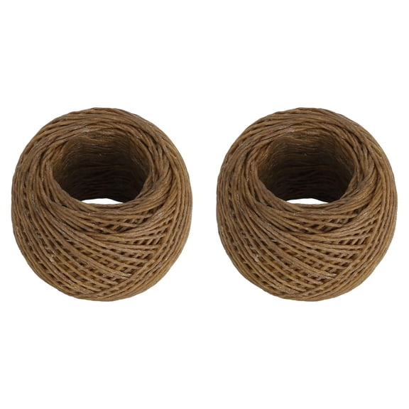 Yajisi 2PCS Candle Wicks, 1.2mm Hemp Fiber DIY Candle Wick, 30m Total Length for Beeswax Candles & Oil Lamps, 3.54 x 2.36 x 2.36 in