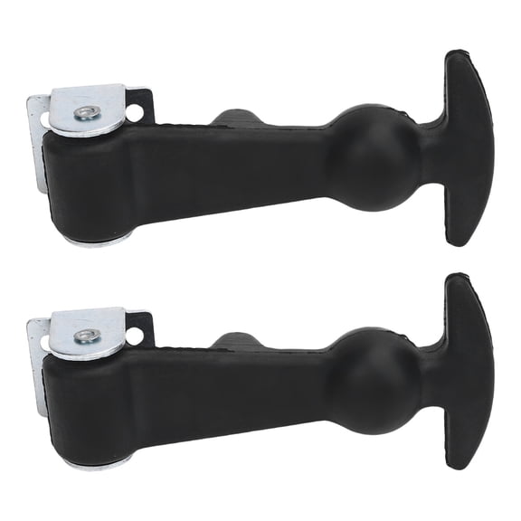Yajisi 2PCS Heavy Duty Flexible Rubber T Handle Hasp Draw Latch with Brackets, Anti-Vibration Engine Hood Catch Latches for Cooler, Boat Compartment, Cargo Box, and Automotive Truck Tool Box