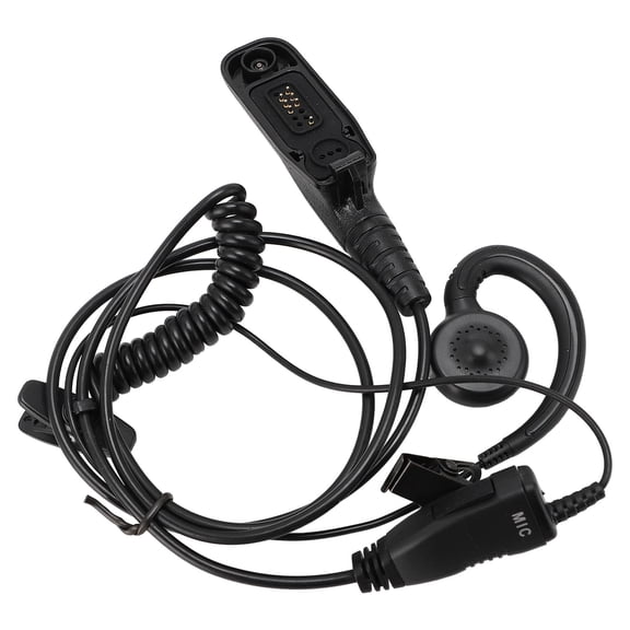 Yajisi 2PCS Soft G Shape Earhook Headset Earbuds with Mic for APX4000 APX6000 APX7000 APX8000 XPR6100 XPR6350 Two-Way Radios 7.08 inches / 18 cm