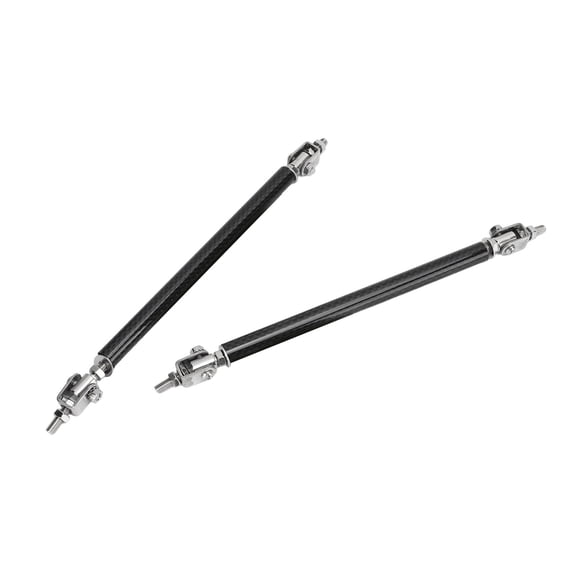 Yajisi 2Pcs 5.91 Inches / 15cm Front Bumper Lip Splitter Struts Rods Support Bars, Adjustable Stainless Steel Carbon Fiber Tie Rods for Side Skirts Front Rear Lips Universal Fitment
