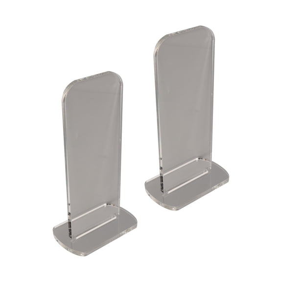 Yajisi 2Pcs Acrylic Boxing Glove Stand Vertical Display Holder for Home Collection Signature Gloves, Clear Transparent Rack Mount for Men Women Training Gym, 7.87 inches / 20.00 cm Compact Design