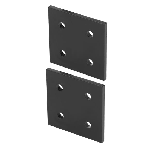 Yajisi 2Pcs Aluminum Joint Plate Corner Fastener 6060 Rectangle Bracket for Woodworking & Machinery 4 Holes Heavy Duty Fixing Plate Repair Hardware Joint Connectors for Furniture Construction