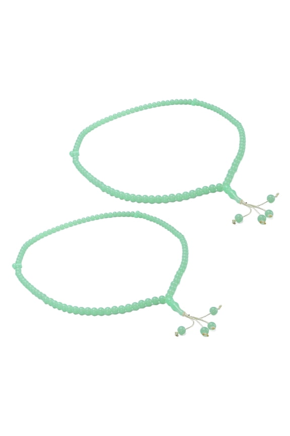 2Pcs Muslim Tasbih 99 Beads Necklace Bracelet for Rosary Pray Islamic Prayer Eid Ramadan Gift 10mm Luminous