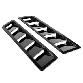Yajisi 2Pcs Universal Hood Air Intake Panel Trim Bonnet Louver Cooling Vent Cover Car Exterior Decoration (16.7 inches / 42.5 cm)