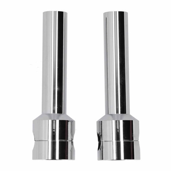 Yajisi 2pcs 25mm (0.98 inch) Handlebar Bar Risers Mount Clamp Adaptor Kit Aluminum Alloy Motorcycle Modification Parts for 1.0 in Handlebars, Universal Fitment, Chrome Finish