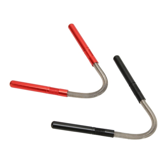 Yajisi 2pcs Facial Hair Remove Spring Stainless Steel Face Epilator Threading Tool for Chin Cheek, Red & Black