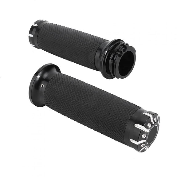 Yajisi 2pcs Motorcycle Stainless Steel Handle Bar Grips 1 inch / 25.4 mm Fit for VRSC XL XR 1996-