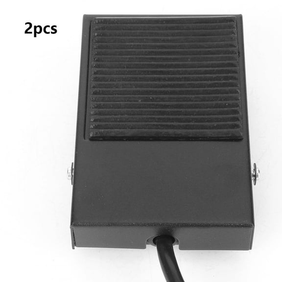 Yajisi 2pcs TFS-1 Foot Control Controller Self Reset Power Foot Pedal Switch with Cable 24cm / 9.45 inches 250V 10A[cite: 1]
