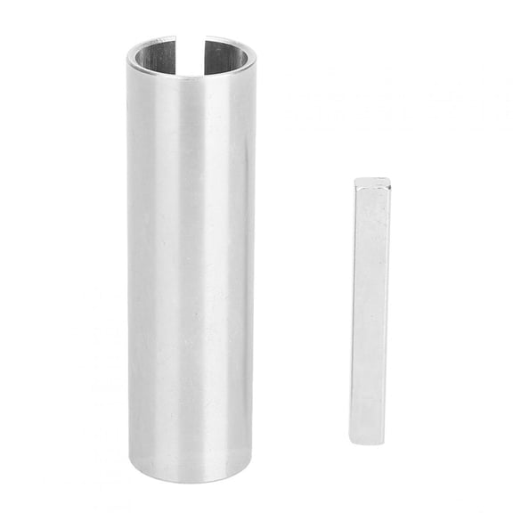 Yajisi 3/4 inch to 7/8 inch Engine Pulley Crank Shaft Sleeve Adapter Bushing and Keystock Reducer Kit (3 in / 7.62 cm Length), Aluminum Alloy Universal Gas Engine Replacement Part for Automotive