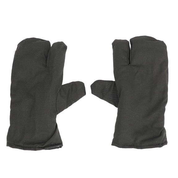 Yajisi 3Finger Warm Cotton Gloves WindProof, ThickLined, Green Outdoor & Cold Storage Work Gloves