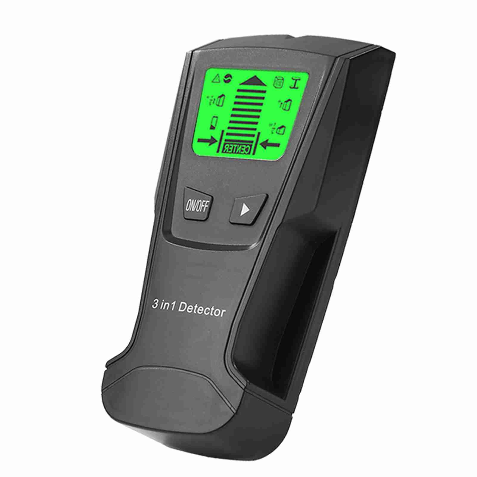 Yajisi 3 In 1 Metal Detector LCD Display Live Wire Wood Stud Finder Wall Scanner (Black)
