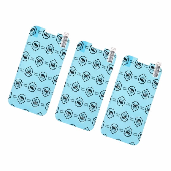 Yajisi 3 Set Phone Screen Protector Film PET 9H Nano Explosion Proof Screen Protector for IPhone 13 Pro Max, 7.09 inches / 18 cm Length