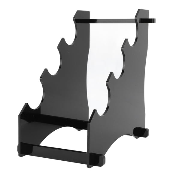 Yajisi 3Tier Clear Acrylic Lightsaber Display Stand 8.66"W x 9.06"L x 1.57"H, EcoFriendly Acrylic, Holds 3 Lightsabers, Ideal for Home or Retail Showcase