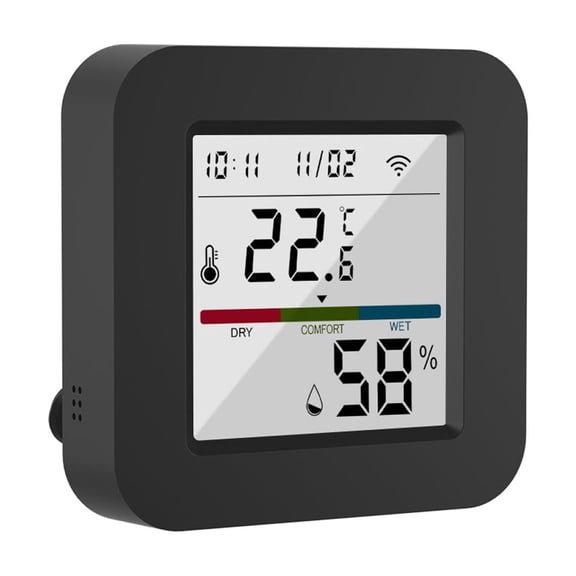 Yajisi 3-in-1 Universal Smart IR Remote Control with Temperature & Humidity Monitor, LCD Screen, WiFi & Bluetooth Dual Mode, App Voice Control for Home Office TV Air Conditioner