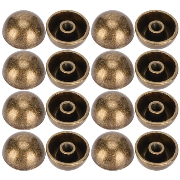 Yajisi 30 Sets Screw Mushroom Rivets Bronze-Coloured Dome Studs for Leather Decoration, 0.5 inches / 12 mm, Premium Alloy Spikes for Punk Clothing, Shoes, Bags, and Pet Collars Crafting Supplies