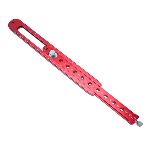 Yajisi 300mm Aluminum Alloy Woodworking Compass & Scriber Dual Metric/Imperial Scale Arc Drawing Ruler