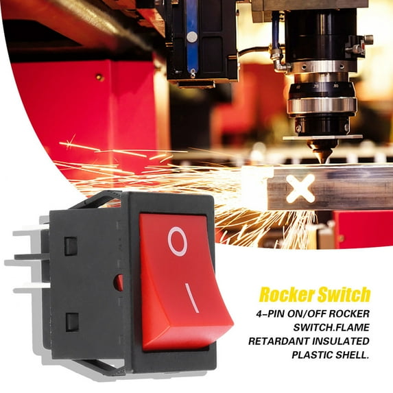 Yajisi 30A Welder Welding Machine 4-Pin Boat Type ON/OFF Rocker Switch ...