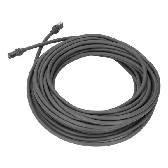 Yajisi 30FT / 9.1M Replacement Wire for Gen 3 Dish Rectangular Satellite RJ45 Connector Waterproof Ethernet Extension Cord Gray Kit with Protectors and Fastener Clips