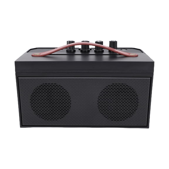 Yajisi 30W Acoustic Guitar Speaker with Reverb Distortion Clear Sound Bluetooth Portable Amplifier for Daily Practice Street Performances Black (7.1 inches / 18 cm)