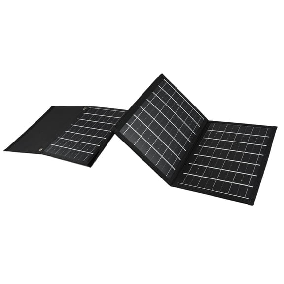 Yajisi 30W Foldable Solar Panel Charger Waterproof High-Efficiency Monocrystalline Silicon Portable Power Bank with Dual USB+DC Output for Camping Hiking Trekking Outdoor 11.8x8.1 in / 30x20.5 cm