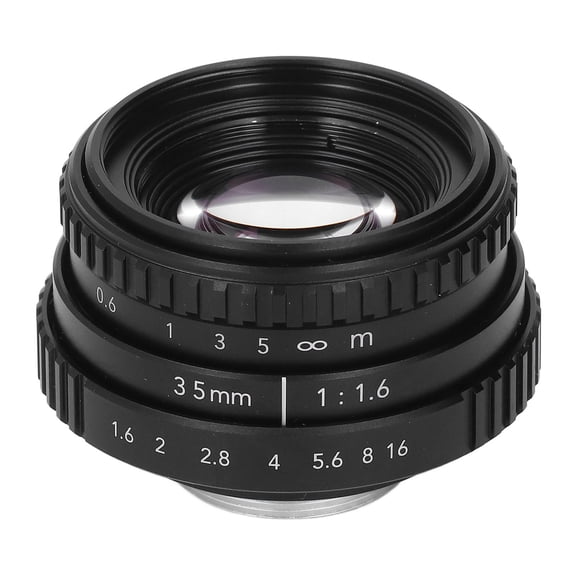 Yajisi 35mm F1.6 APSC Manual Lens Aluminum Alloy, MultiLayer Coated, 9Blade Bokeh, Ideal for Portraits & LowLight Photography