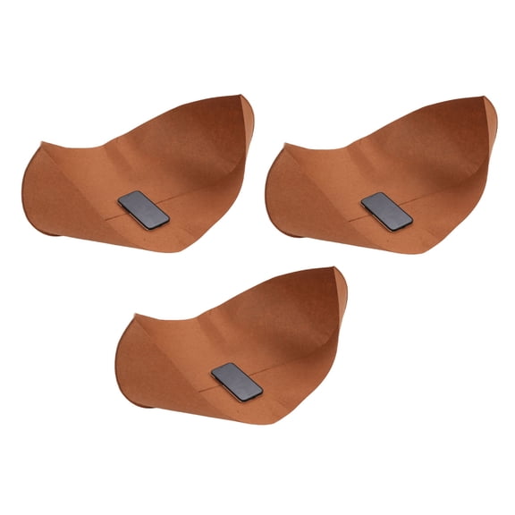 Yajisi 36inch Brown Felt Window Box Liners for Planter Trough Wall Hanging Basket Garden Fence Railing, 3 Pack