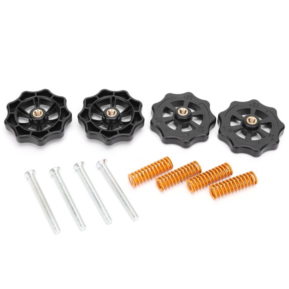 Yajisi 3D Printer Accessories M4 Leveling Nut Hot Bed Springs Heating Rod Set for CR10 Ender 3 Pro Series Extruder Upgrade Parts Kit Replacement Set (4.33 inches / 11.00 cm)