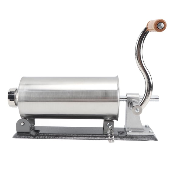 Yajisi 3L Stainless Steel Horizontal Sausage Stuffer  Large Capacity, Fast Filling, Stable Base, Easy Cleaning