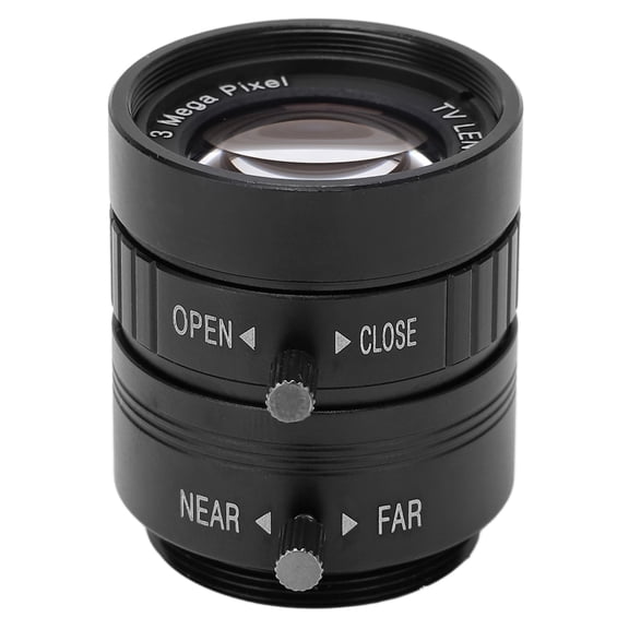 Yajisi 3MP HD Manual Iris CS Mount Surveillance Camera Lens 25mm Focal Length 1/2in Format Fixed Focus High Definition Replacement Lens for CCTV Security Cameras (1.18 inches / 30 mm Diameter)