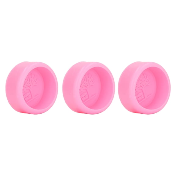 Yajisi 3Pcs Silicone Cake Mold Small Tree Pattern DIY Baking Mould for Fondant Chocolate Decoration (3.54 inches / 9 cm)