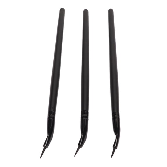 Yajisi 3pcs Eye Define Bent Eyeliner Brush Professional Makeup Ultra Fine Angled Gel Eyeliner Brushes Cosmetic Tool[cite: 1]