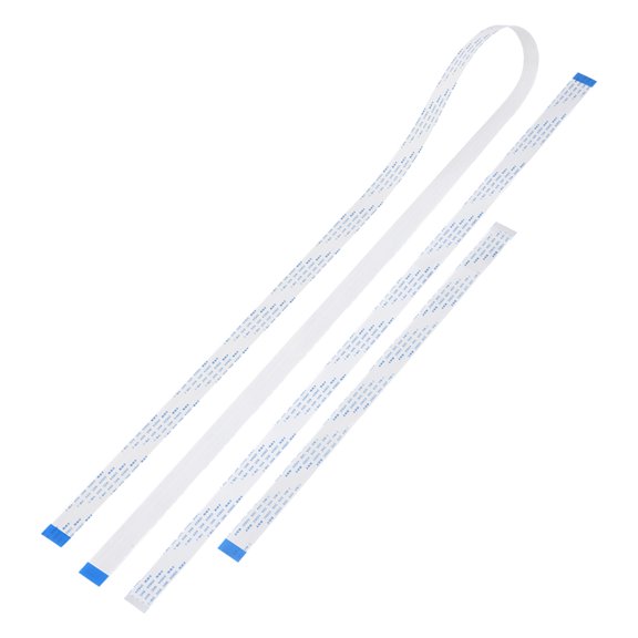 Yajisi 3pcs/set 15 Pin Flexible Flat Ribbon Cable for Raspberry Pi Module Camera, 11.8 inches / 30 cm, 19.7 inches / 50 cm, 39.4 inches / 100 cm Lengths