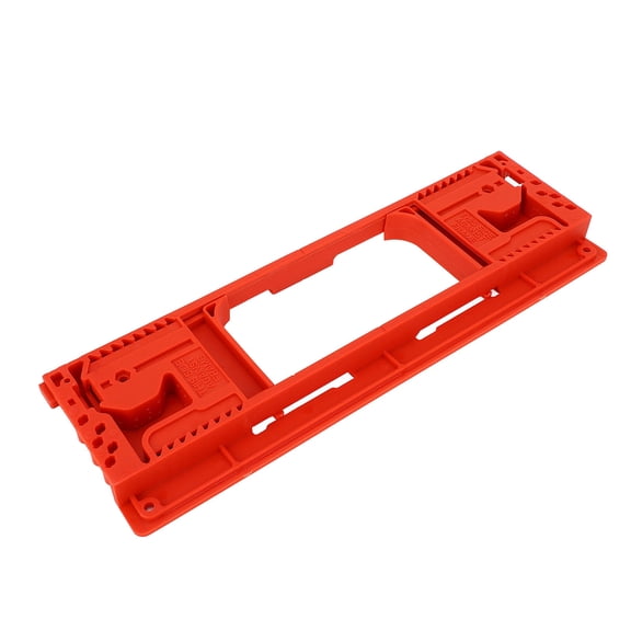Yajisi 4.33" x 13.39" Plastic Hinge Locator Jig Adjustable Router Template for 21/2 to 6 Hinges & 13/8 to 21/2 Door Thickness