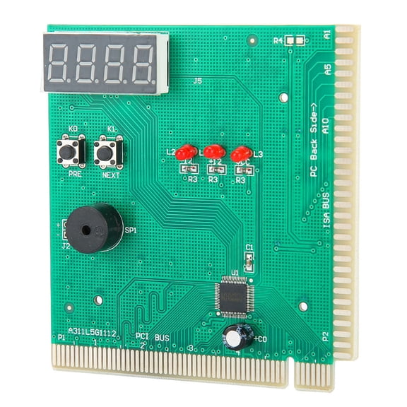 Yajisi 4-Digit Card PC Analyzer Computer Diagnostic Motherboard POST Tester for PCI 6.69 inches / 17.00 cm [cite: 1, 17]