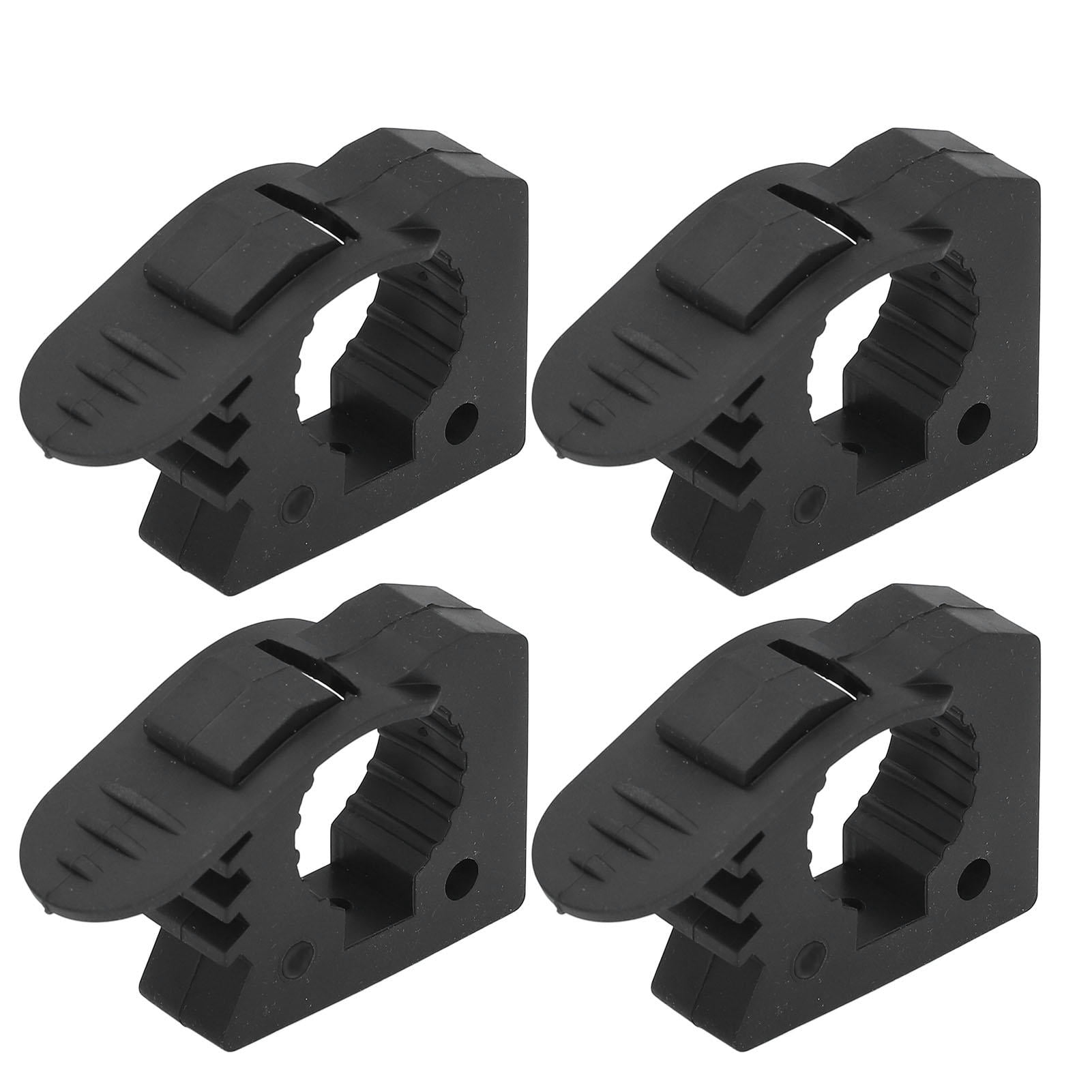 Yajisi 4‑Pack Heavy‑Duty Rubber Shovel & Tool Mounts, 30‑40 mm Clamp, 11 kg Capacity, Versatile Vehicle & UTV Rack Holder
